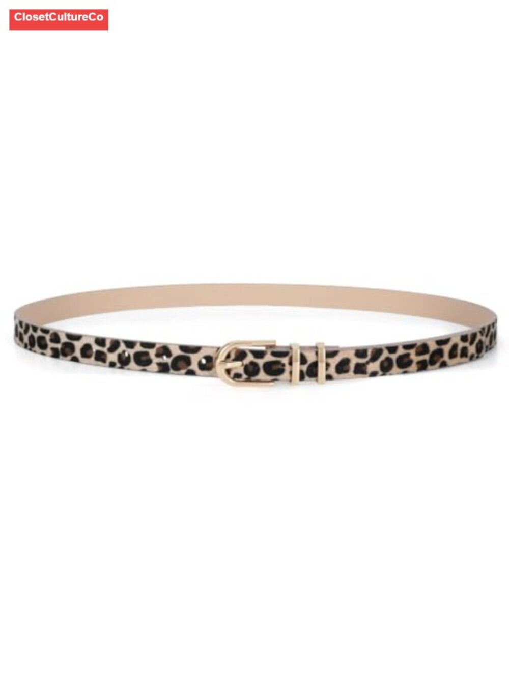 Women Skinny Faux Leather Belt Thin Waist Hip Belt Single Prong Buckle